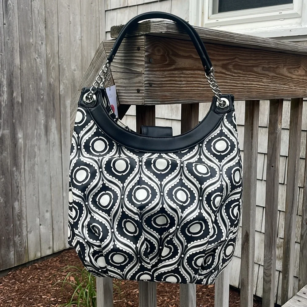 Petunia Pickle Bottom Evening in Islington Hideaway Hobo Diaper Bag,NWT